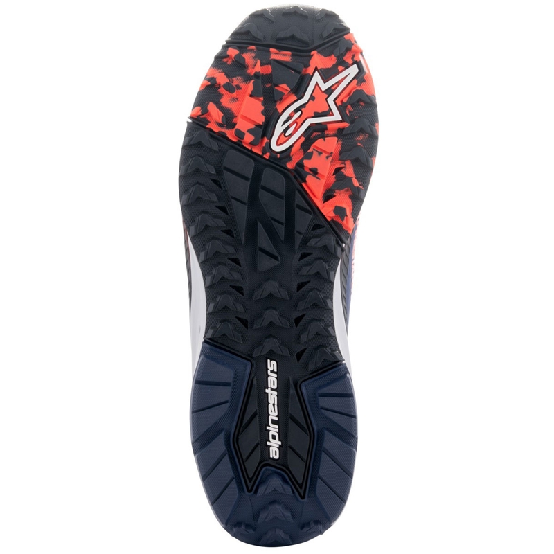 Moto škornji Alpinestars Speedforce XR modro-črno-fluo rdeče-sivo