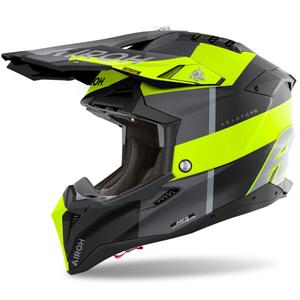 Motokros čelada Airoh Aviator 3 Monarch mat rumena