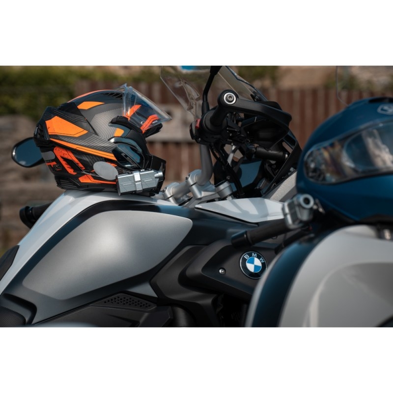 INNOVV H5 motoristična čelada s kamero, srebrno siva