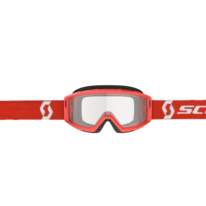 Motokros očala SCOTT Primal Clear rdeče-prozorna