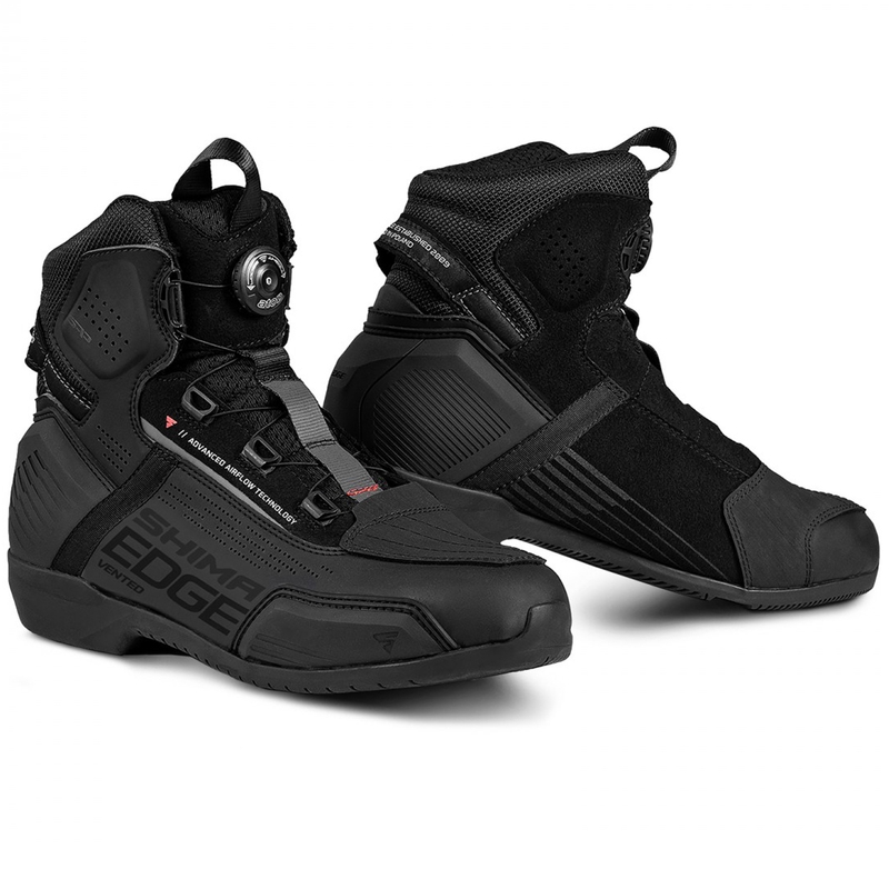Shima Edge Vent Black Motorcycle Boots