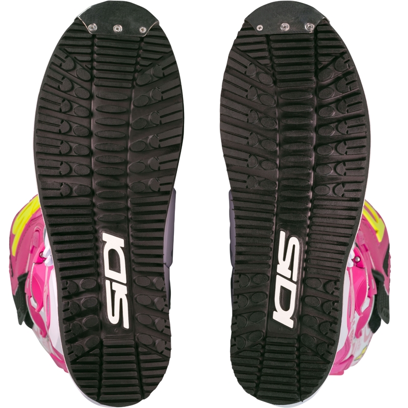 Motoristični škornji SiDi Crossair HD End BB001 roza-beli