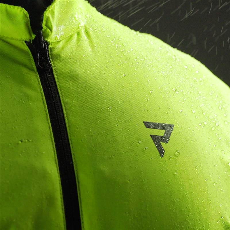 Motoristična jakna Rebelhorn Borg II črno-sivo-fluo rumena