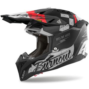Motokros čelada Airoh Aviator 3 Burnout črna mat