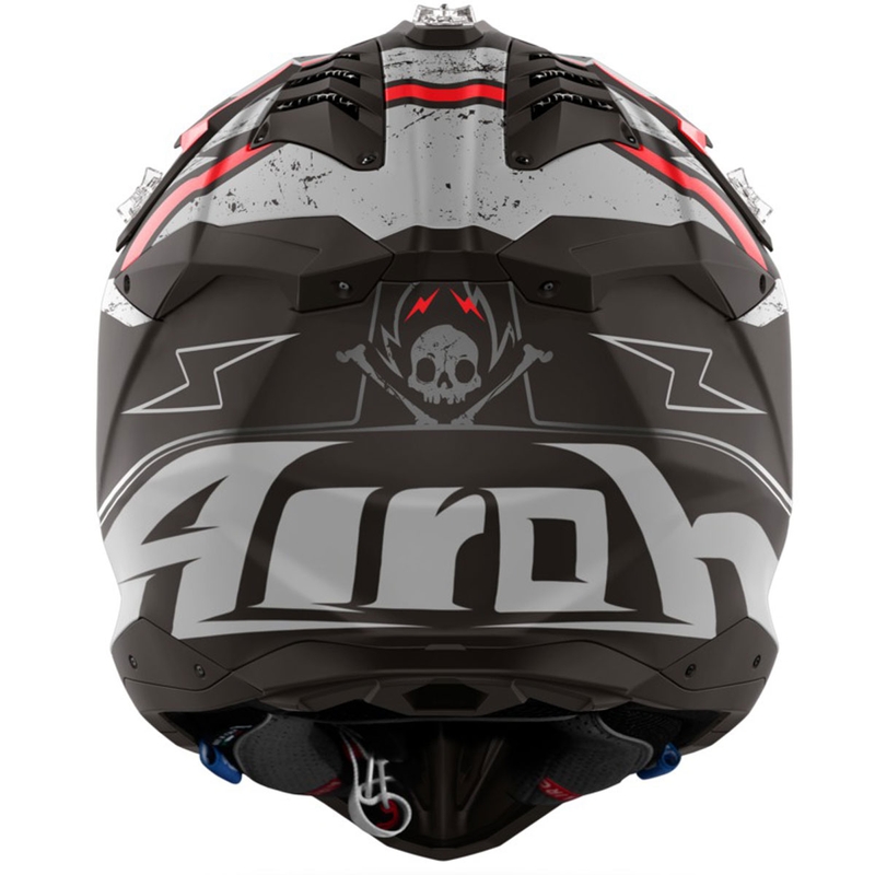 Motokros čelada Airoh Aviator 3 Burnout črna mat