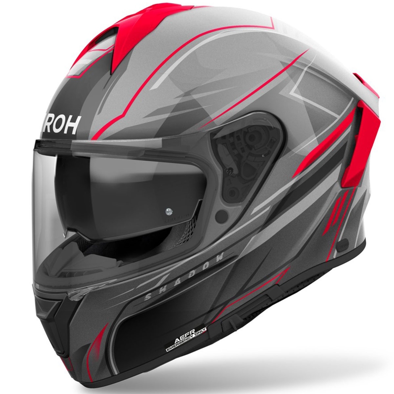 Airoh SPARK 2 Shadow integralna motoristična čelada, sijajno rdeča