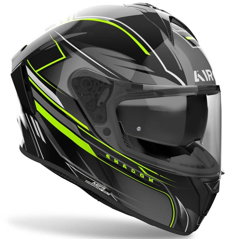 Airoh SPARK 2 Shadow integralna motoristična čelada, sijajno rumena
