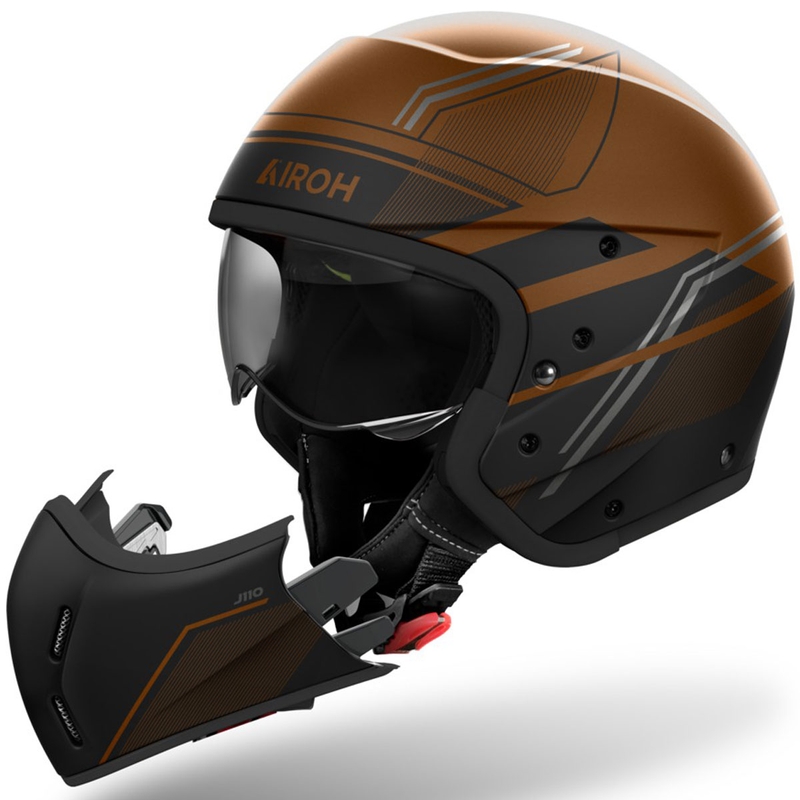 Modularna motoristična čelada Airoh J110 Slim sijoča bronasta