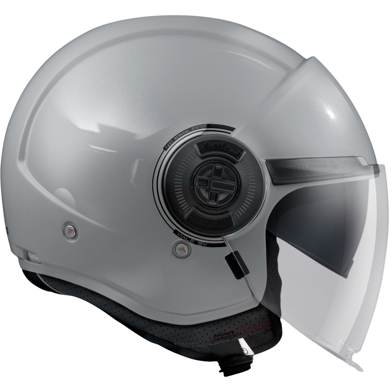 Odprta motoristična čelada MT Viale SV S Solid grey glossy
