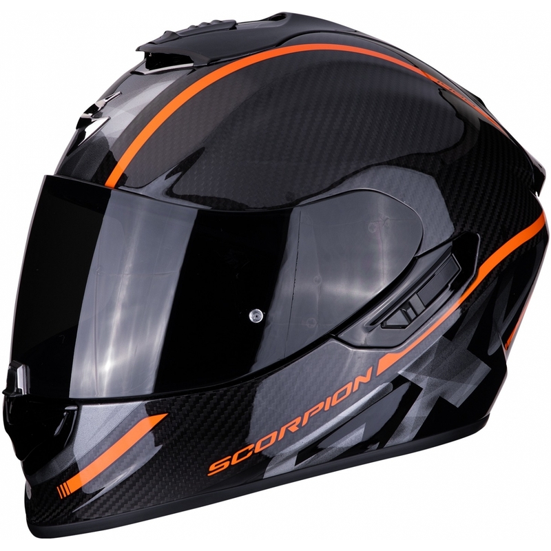 Integralna čelada Scorpion EXO-1400 Carbon Air Grand black-orange