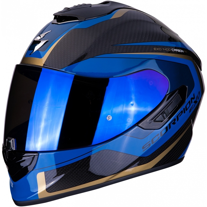 Integralna čelada Scorpion EXO-1400 Carbon Air Esprit črno-modra