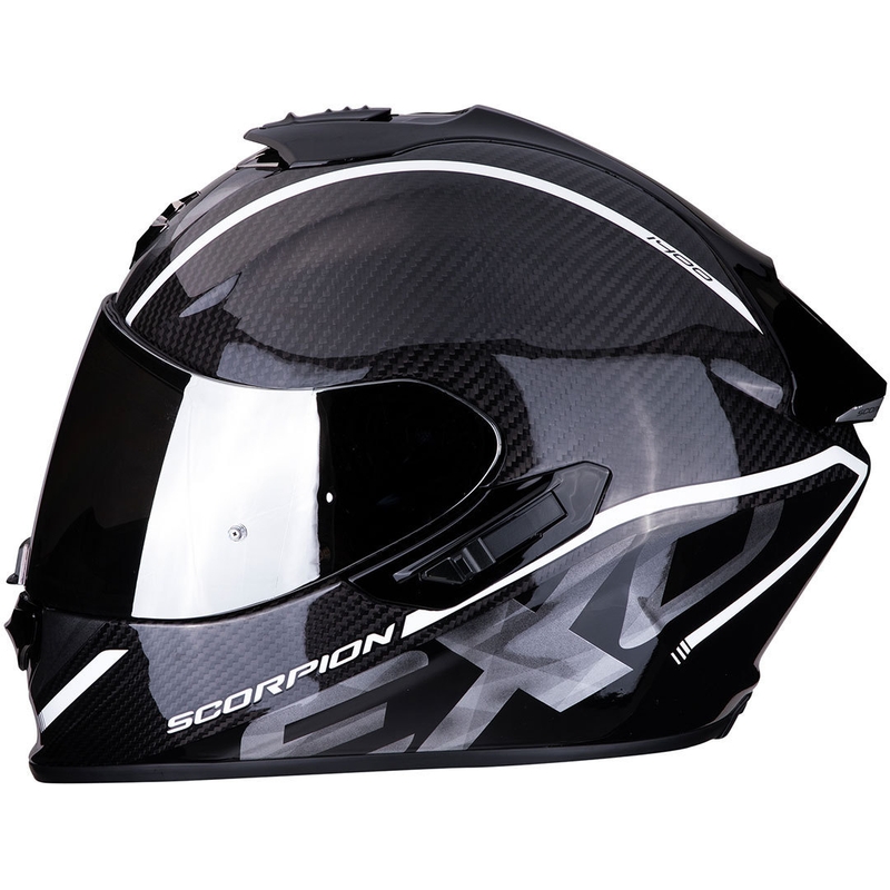 Integralna čelada Scorpion EXO-1400 Carbon Air Grand črno-bela razprodaja