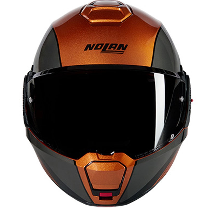 Motoristična čelada Nolan N120-1 Verniciatura Speciale N-COM 342 oker-črna