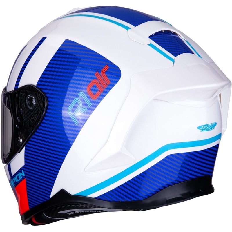 Integralna čelada Scorpion EXO-R1 Air Corpus belo-modro-rdeča