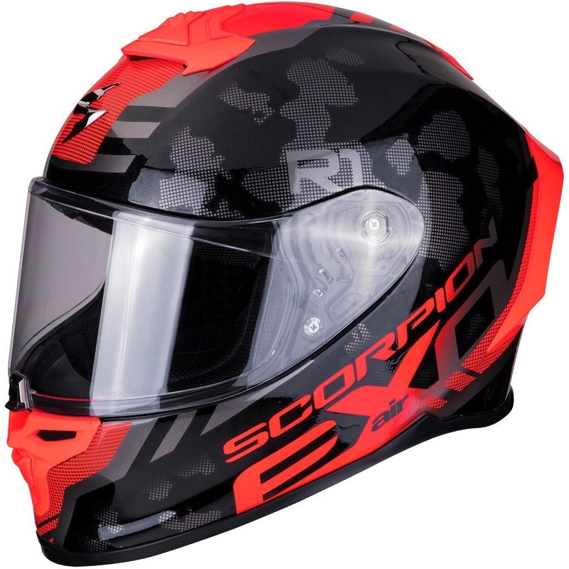 Integralna čelada Scorpion EXO-R1 Air Ogi črno-rdeča