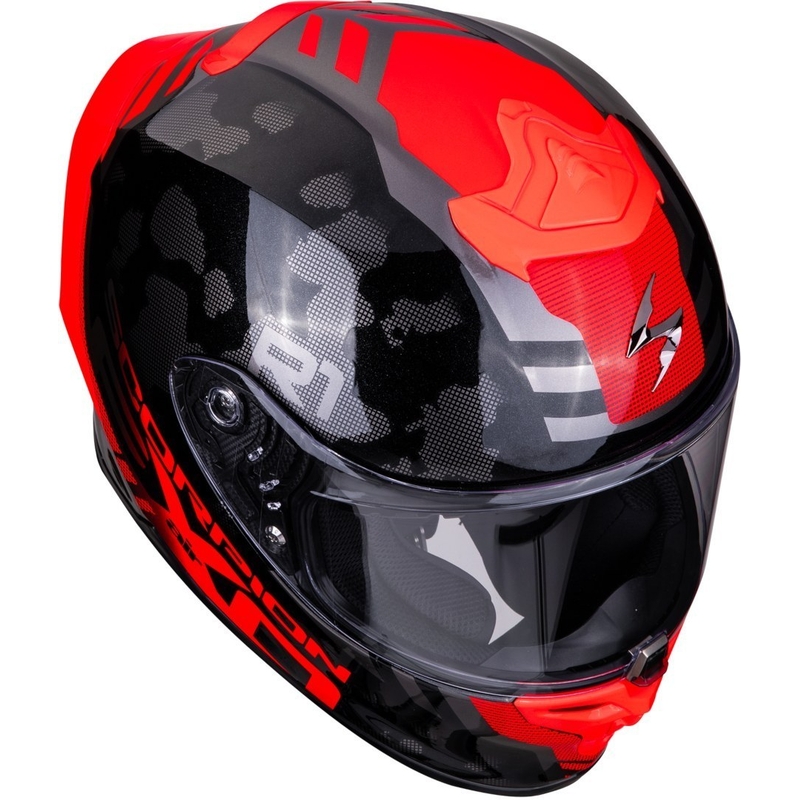 Integralna čelada Scorpion EXO-R1 Air Ogi črno-rdeča
