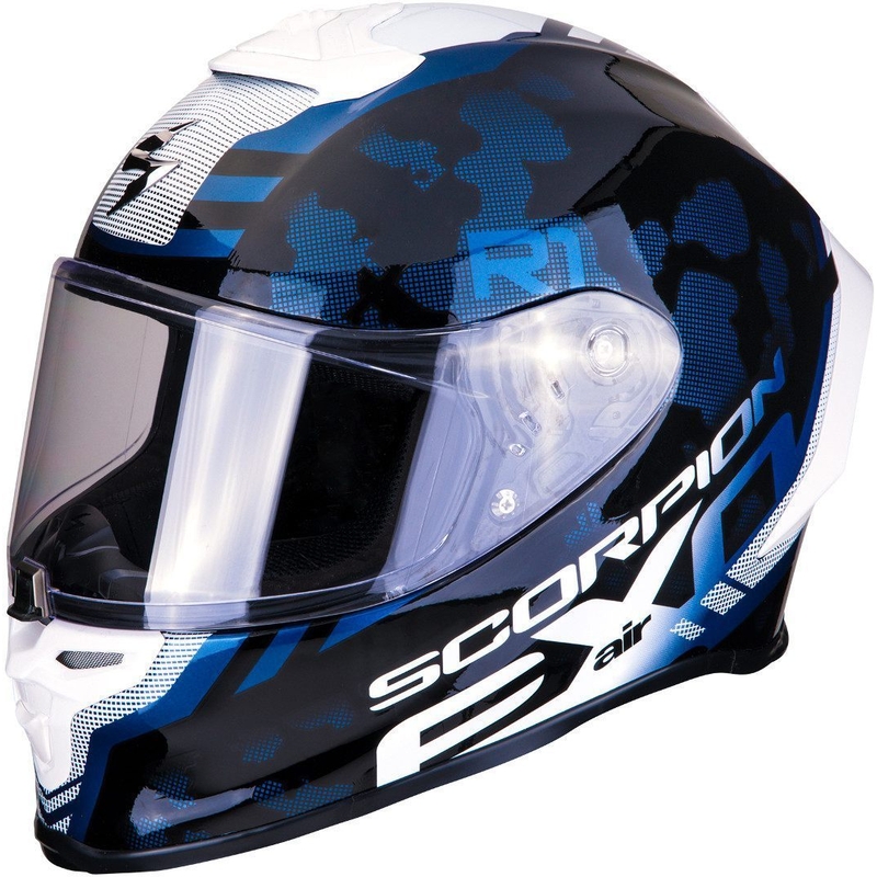 Integralna čelada Scorpion EXO-R1 Air Ogi črno-bela-modra