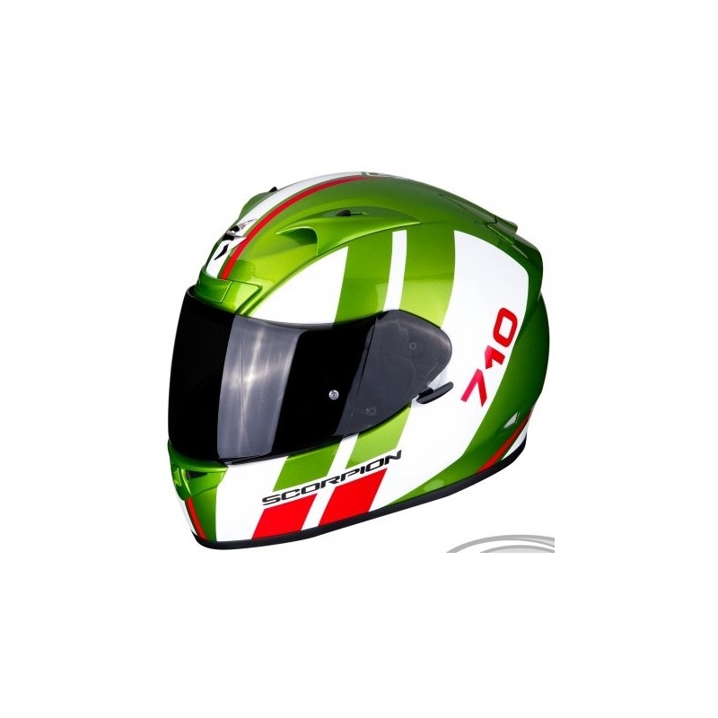 Integralna čelada Scorpion EXO-710 Air GT zeleno-belo-rdeča