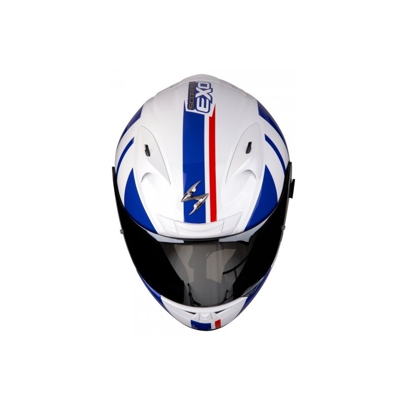 Integralna čelada Scorpion EXO-710 Air GT belo-modro-rdeča