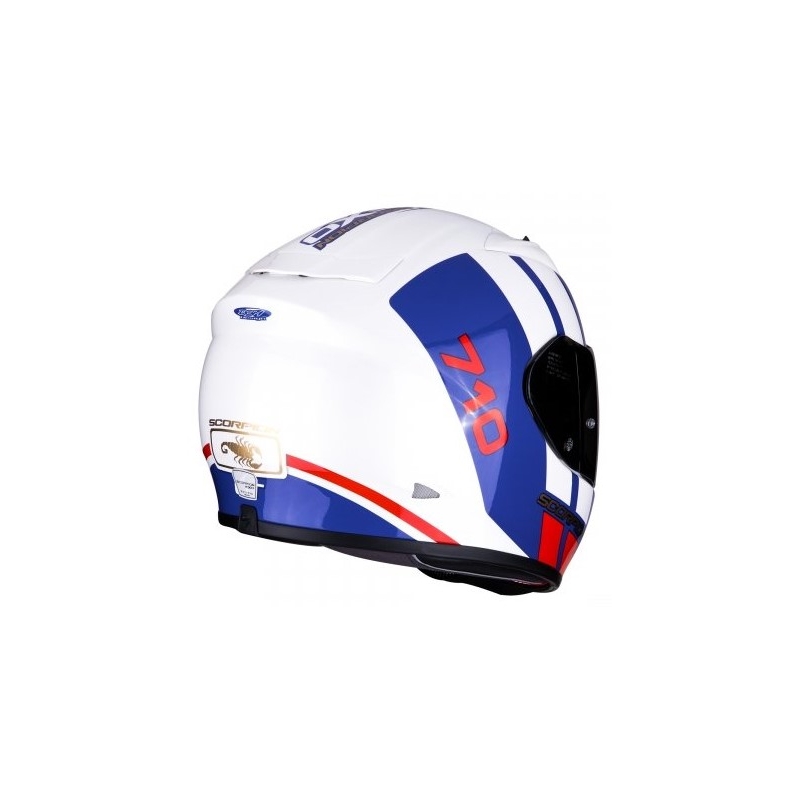 Integralna čelada Scorpion EXO-710 Air GT belo-modro-rdeča
