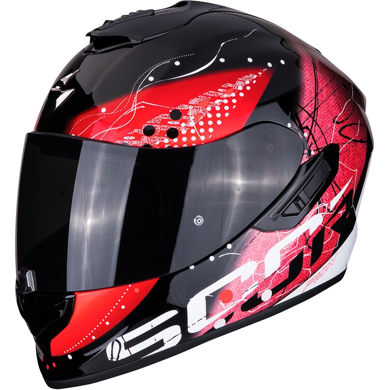 Integralna čelada Scorpion EXO-1400 Air Classy črno-rdeča