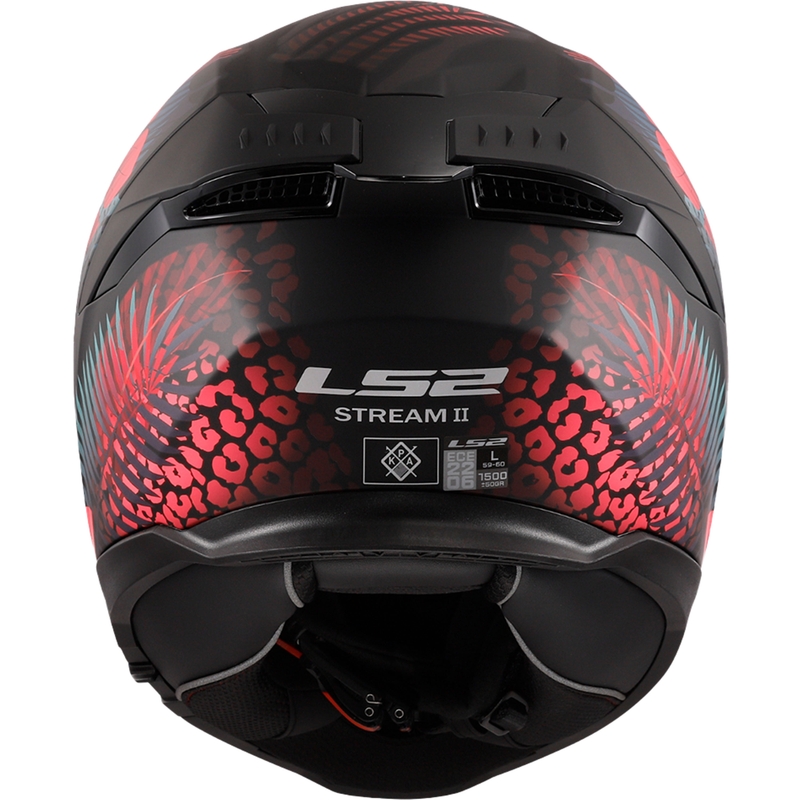 LS2 FF808 Stream II Jungle Black-Pink-Blue Integralna motoristična čelada