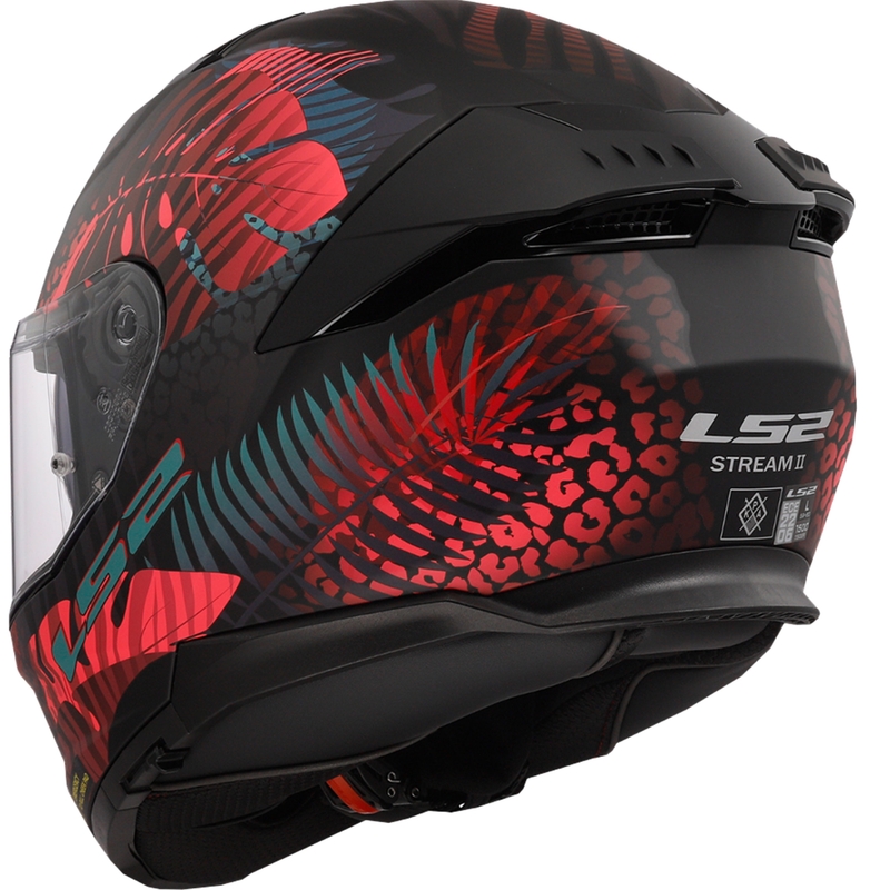 LS2 FF808 Stream II Jungle Black-Pink-Blue Integralna motoristična čelada