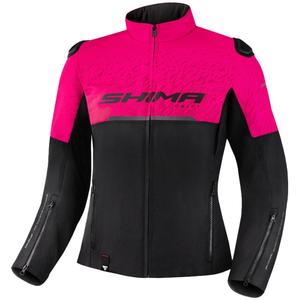 Ženska motoristična jakna Shima Drift black and pink