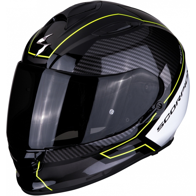 Integralna čelada Scorpion EXO-510 Air Frame black-white-fluo yellow razprodaja