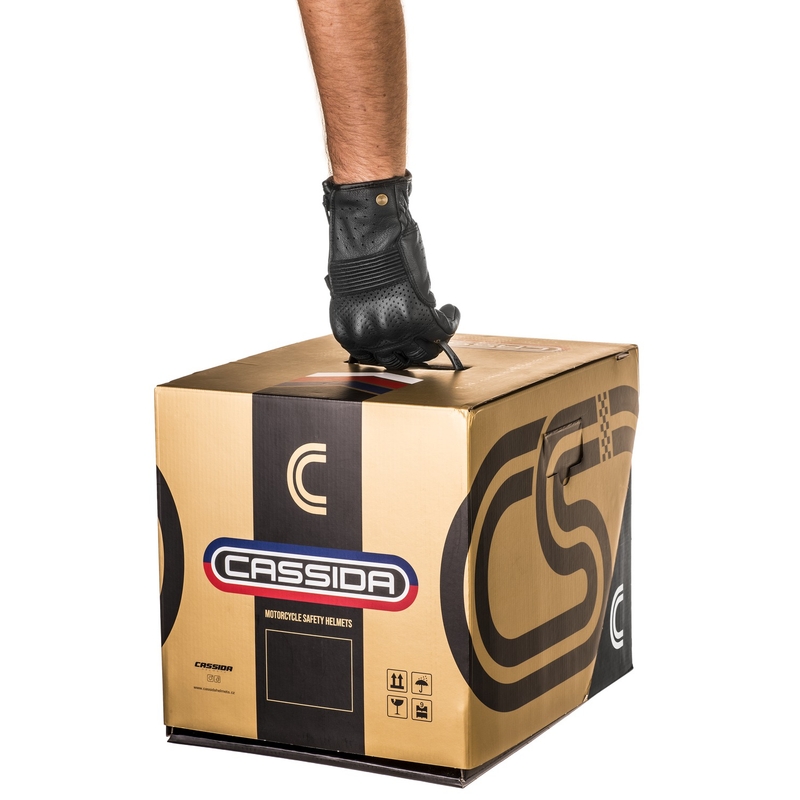 Cassida Fibre Super Hooligan motoristična čelada z integriranim obrazom črno-zelena,  - II. kakovost
