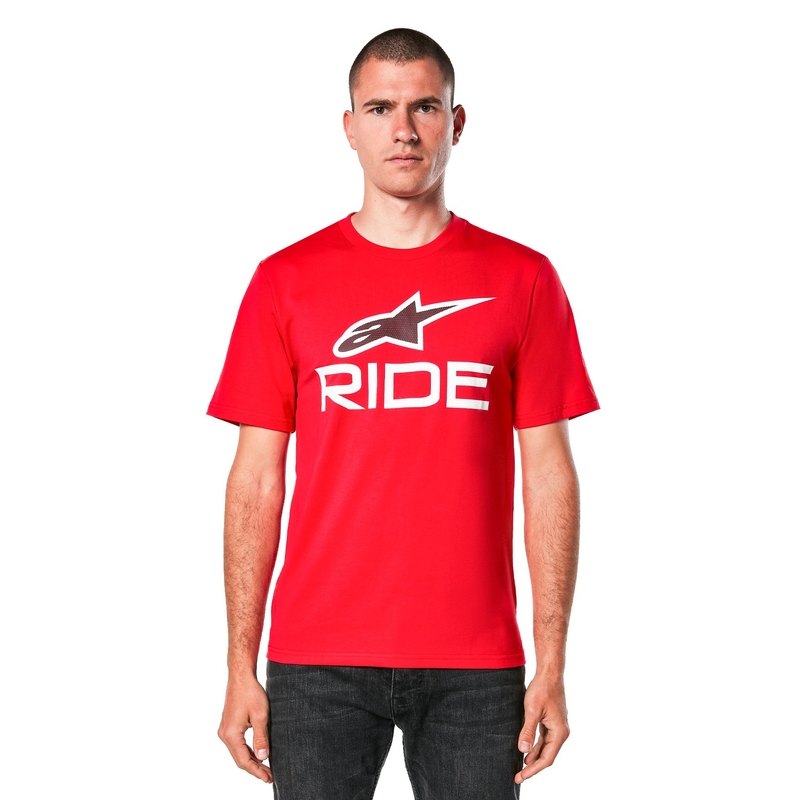 Majica Alpinestars Ride 4.0 CSF rdeče-belo-črna - II. kakovost
