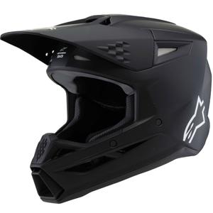 Otroška motokros čelada Alpinestars S-M3 Solid mat črna - II. kakovost