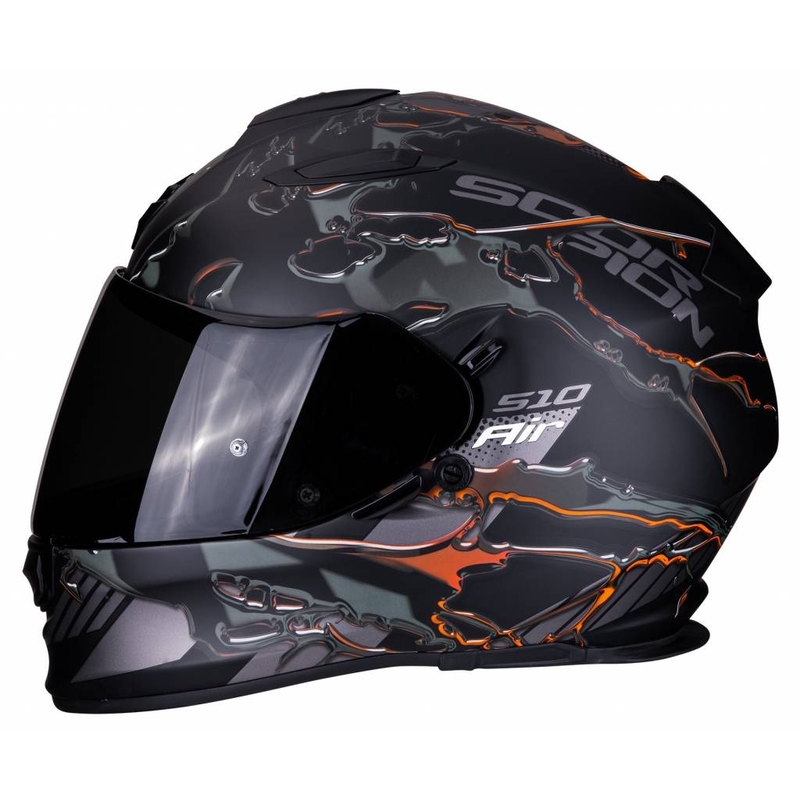 Integralna čelada Scorpion EXO-510 Air Likid črno-oranžna razprodaja