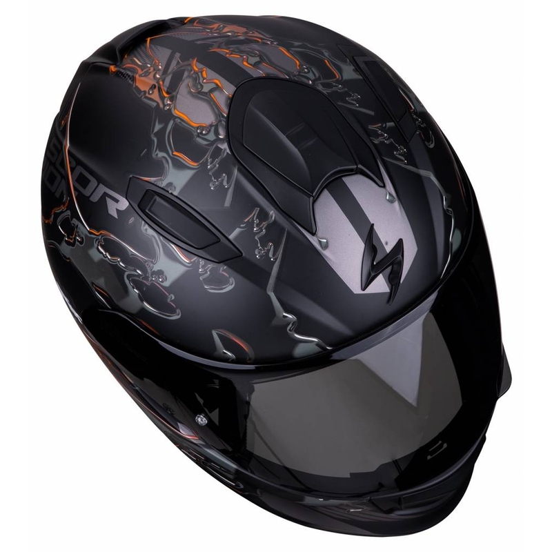 Integralna čelada Scorpion EXO-510 Air Likid črno-oranžna razprodaja