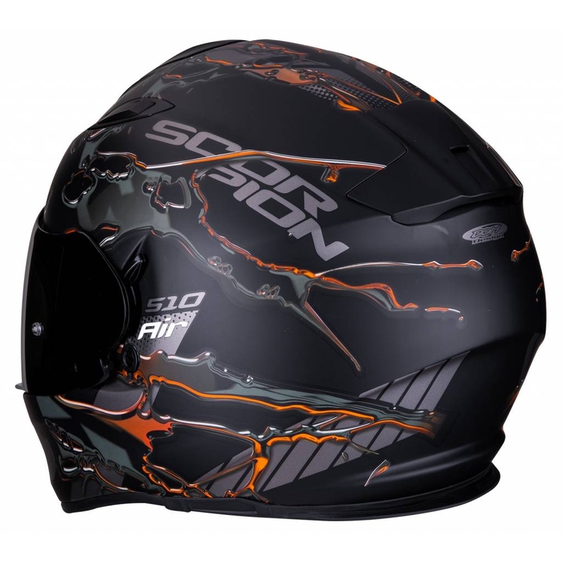 Integralna čelada Scorpion EXO-510 Air Likid črno-oranžna razprodaja