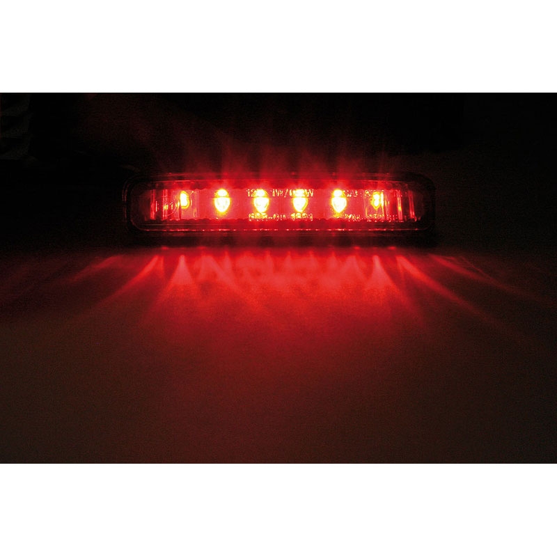 Highsider Smart Mini LED zadnja luč za motor, črno-dimljena