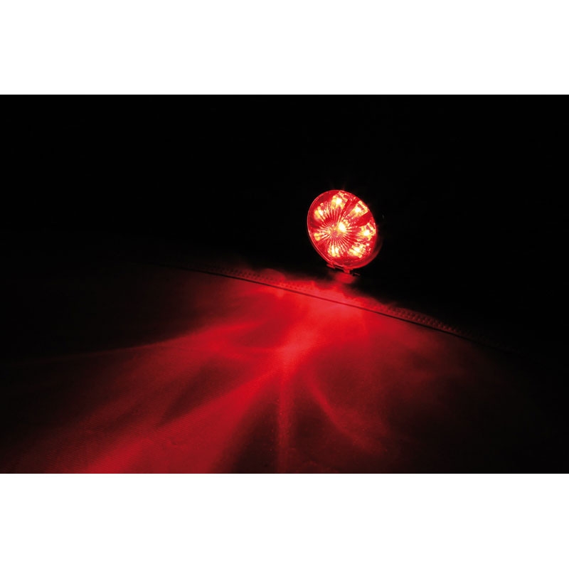 Highsider Smart Bates Style LED zadnja luč za motorno kolo črno-kromirana