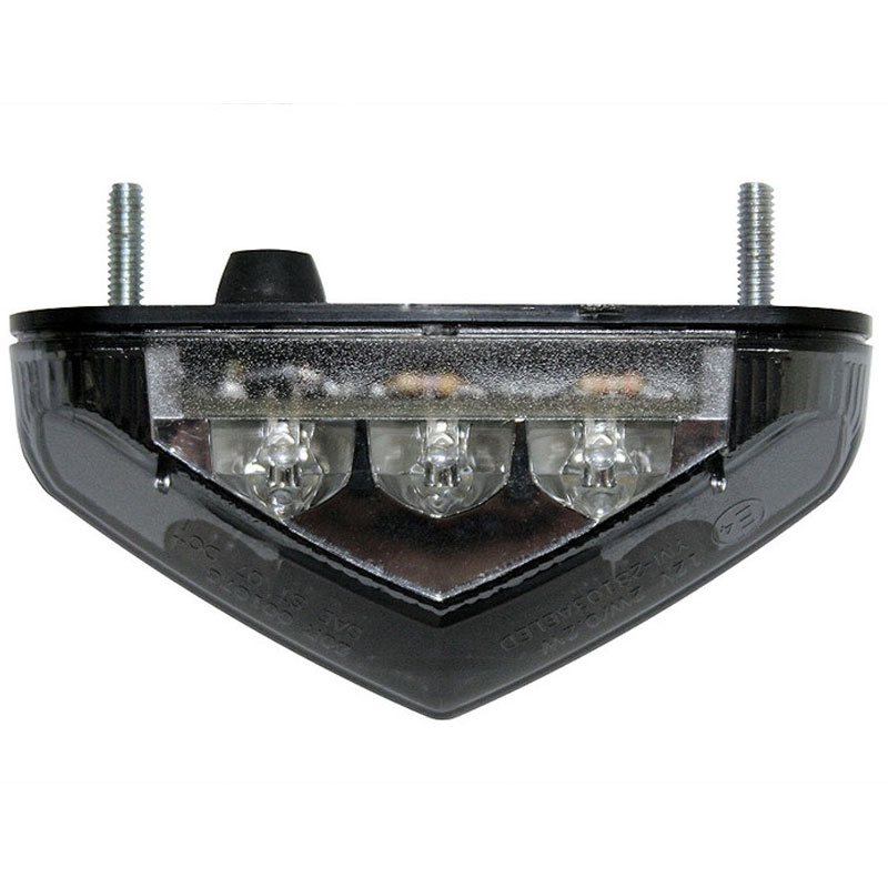 Highsider Smart LED zadnja luč za motorno kolo črno-prozorna
