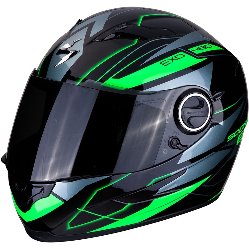 Integralna čelada Scorpion EXO-490 Nova črno-zelena