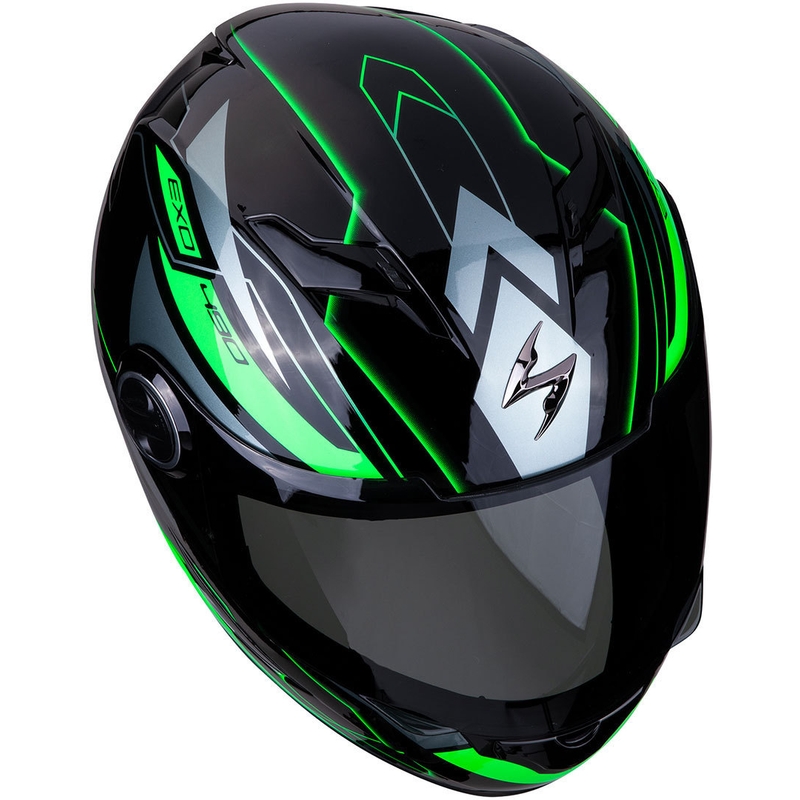 Integralna čelada Scorpion EXO-490 Nova črno-zelena