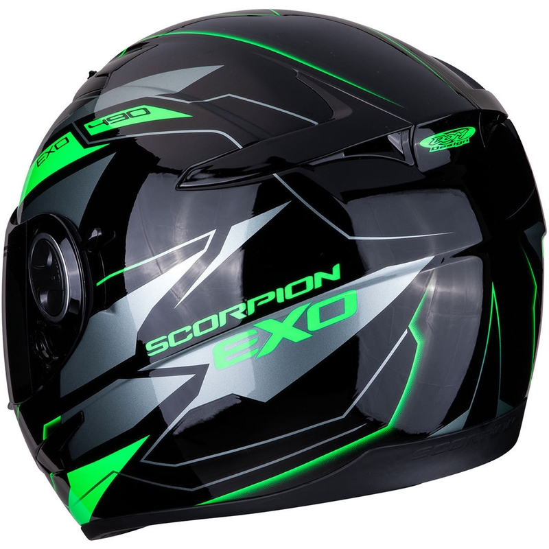 Integralna čelada Scorpion EXO-490 Nova črno-zelena