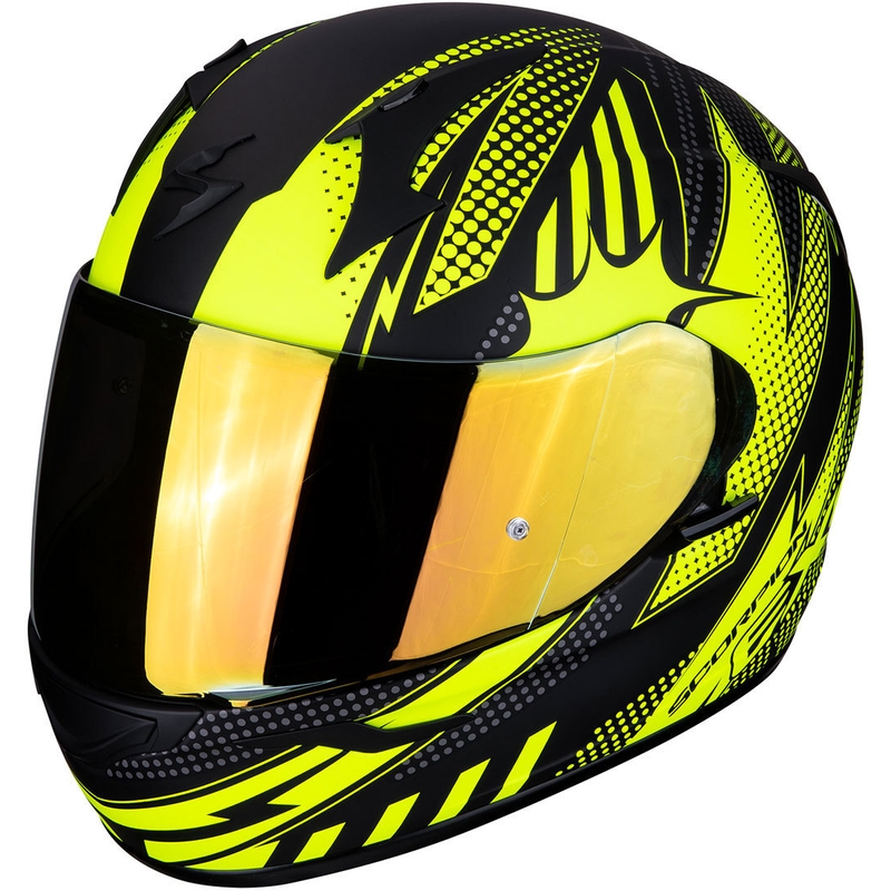 Integralna čelada Scorpion EXO-390 Pop black-fluo yellow razprodaja