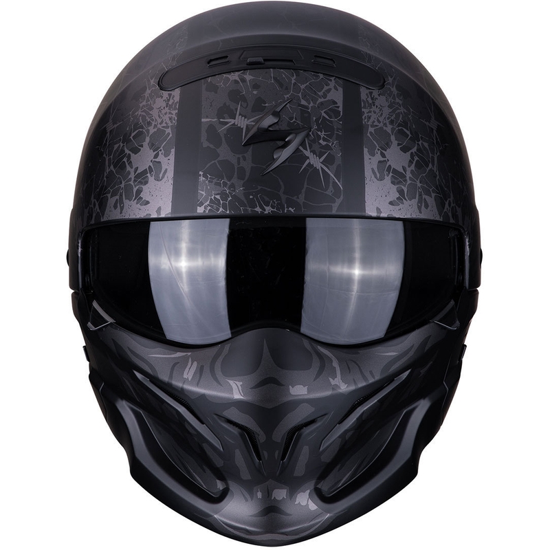 Scorpion EXO-COMBAT Stealth čelada črno-srebrna