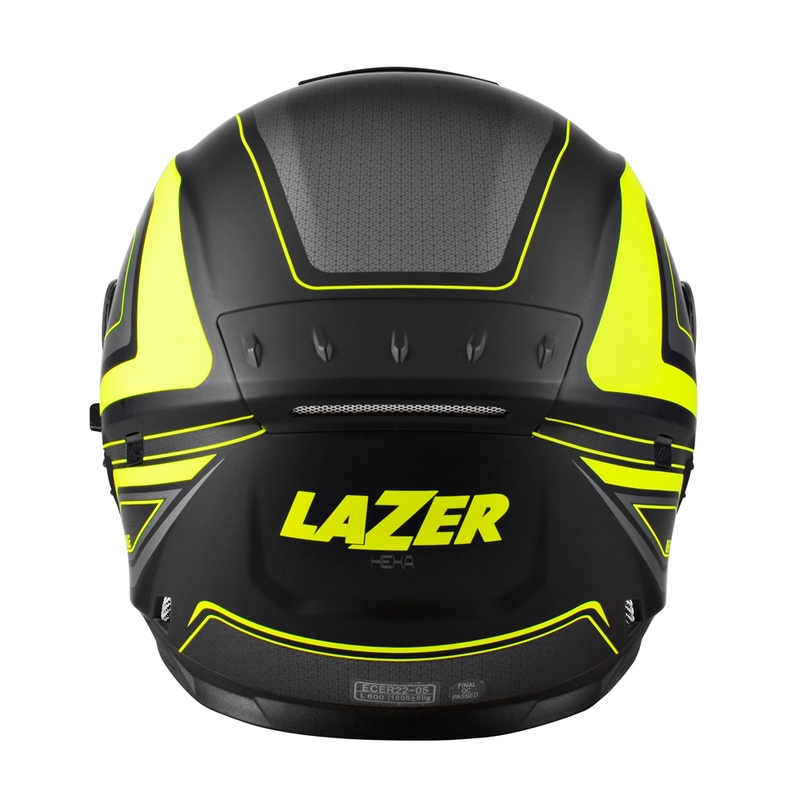 Integralna motoristična čelada Lazer Rafale Hexa black-fluo yellow razprodaja