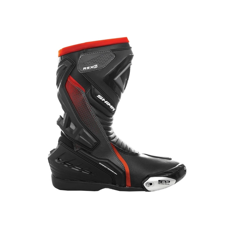 Moto škornji Shima RSX-6 črno-fluo rdeči