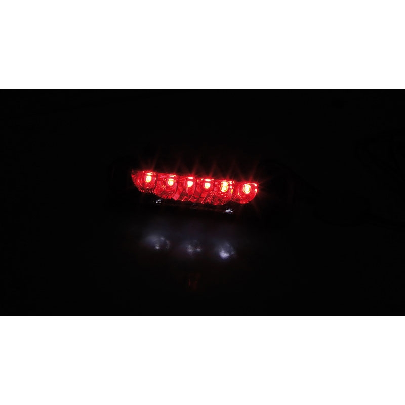 Highsider Smart LED zadnja luč za motorno kolo, prozorna