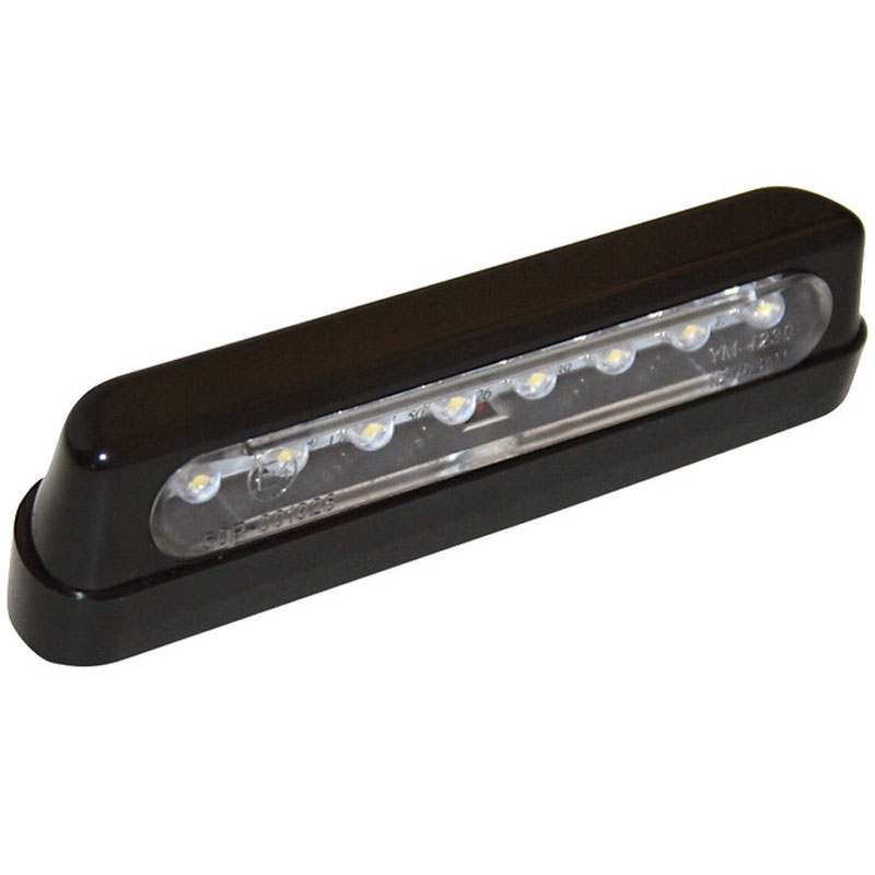 Lučka registrske tablice Highsider Smart LED črno-dimljena