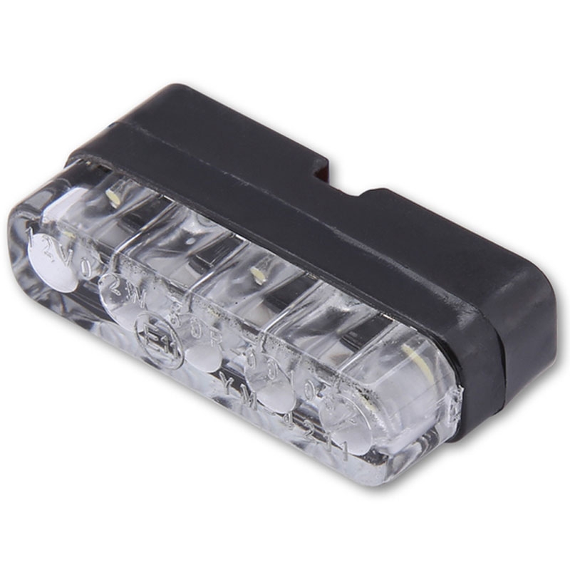 Osvetlitev registrske tablice Highsider Smart Mini LED diode črno-prozorne