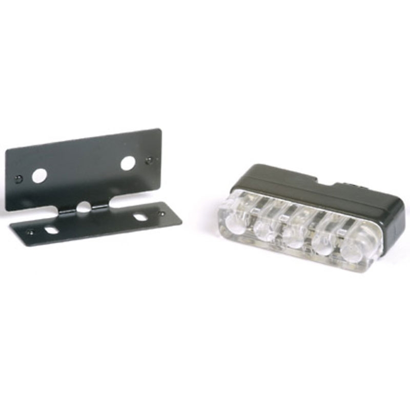 Osvetlitev registrske tablice Highsider Smart Mini LED diode črno-prozorne