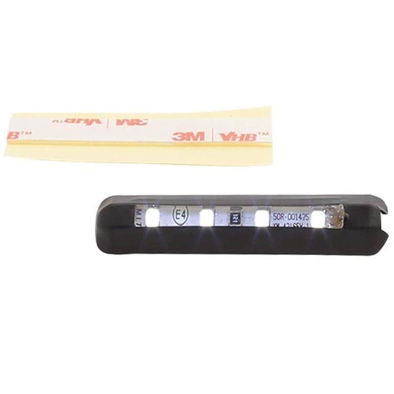Lučka za registrsko tablico Highsider Smart 4 LED diode s samolepilno folijo, črna